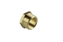 Nippelmuffe messing 3/4" x 1/2"